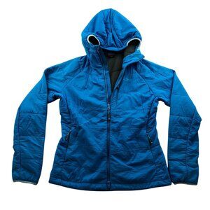 Outdoor Research Women’s Uberlayer Hooded Jacket Small Blue Quilted Full Zip